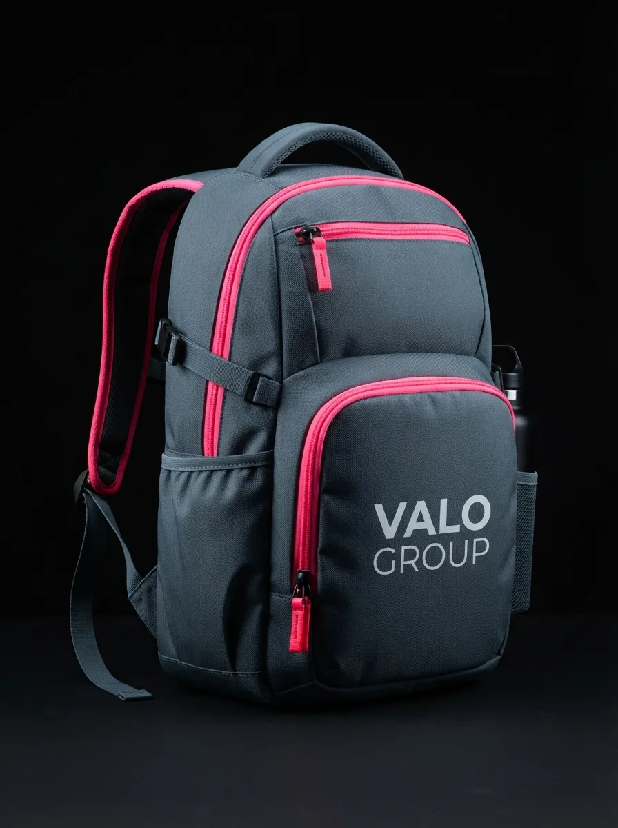 Graphite Commuter Backpack custom sports bag product shot