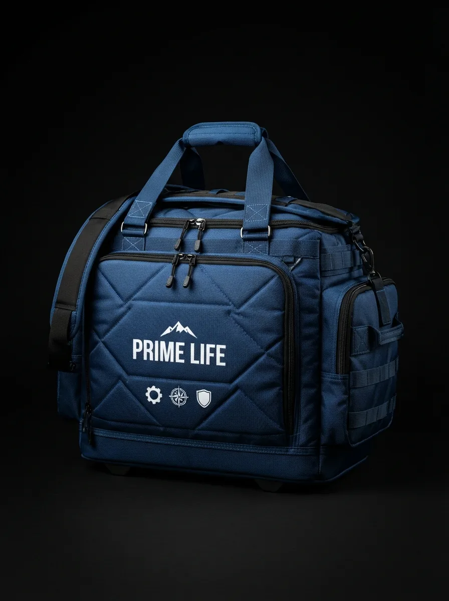Navy Padded Gear Bag custom sports bag product shot