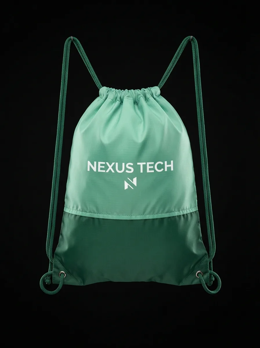 Mint Drawstring Sackpack custom sports bag product shot