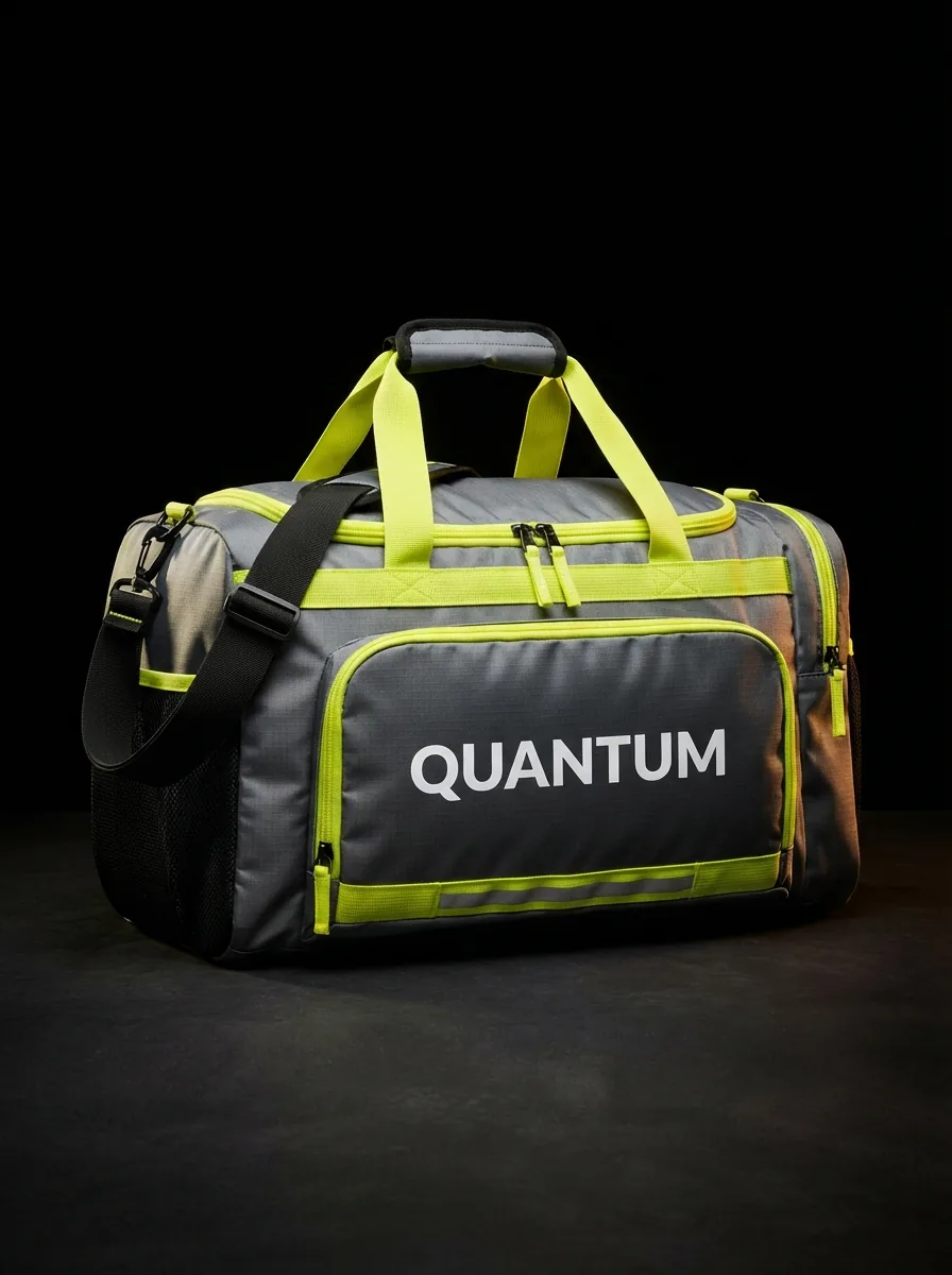 Volt Lime Holdall custom sports bag product shot