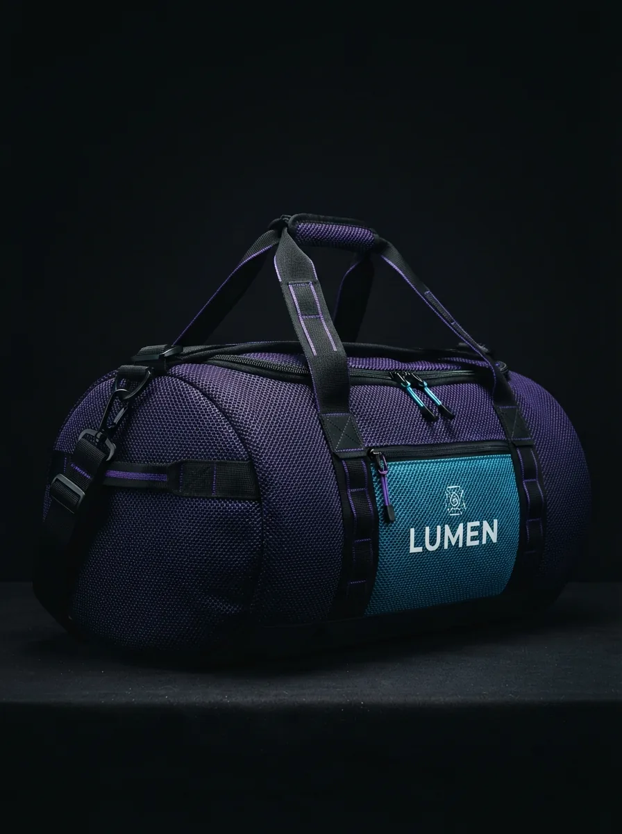 Deep Purple Gear Duffel custom sports bag product shot