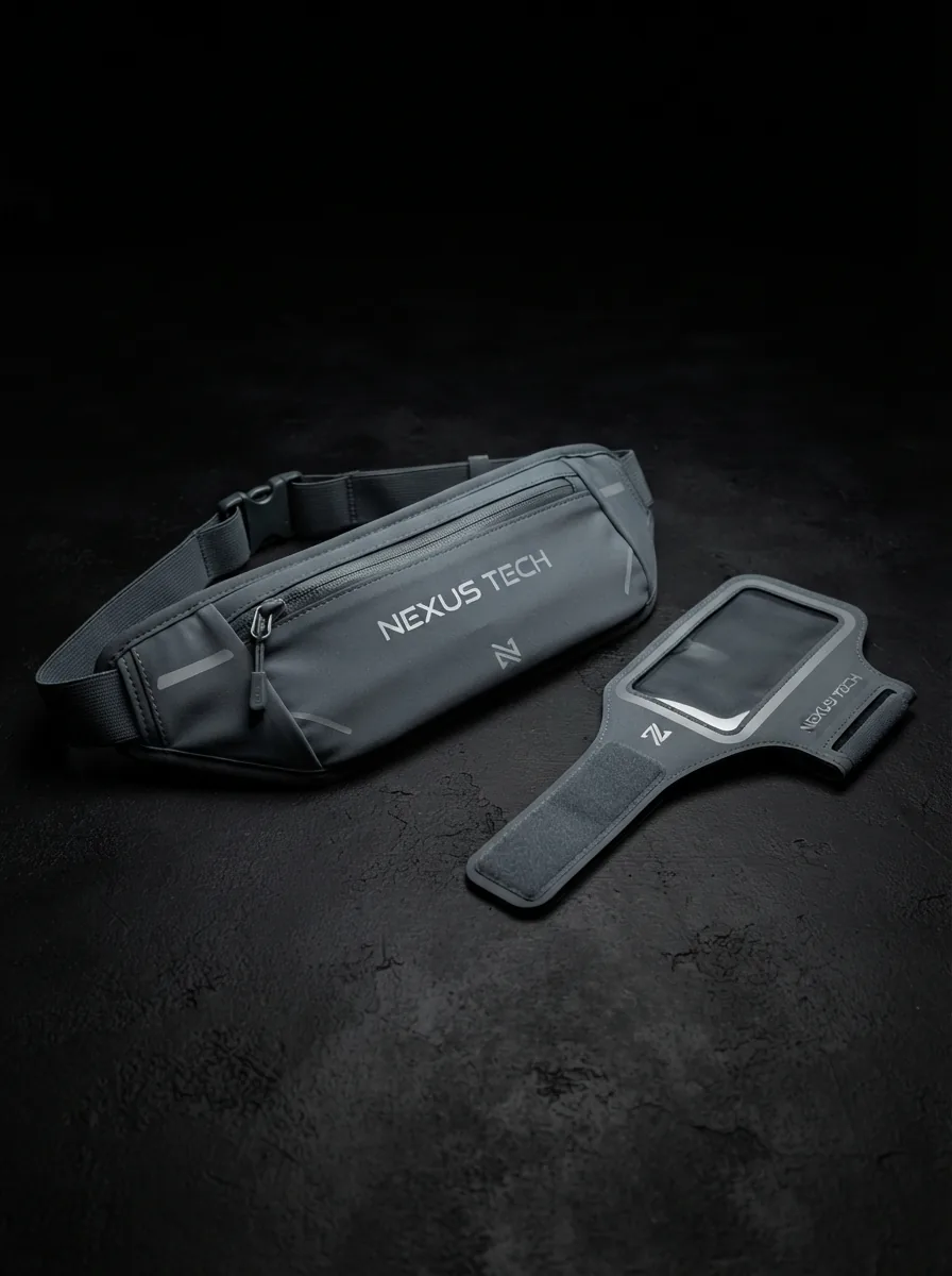 Running Waist Pack and Armband custom sports bag product shot