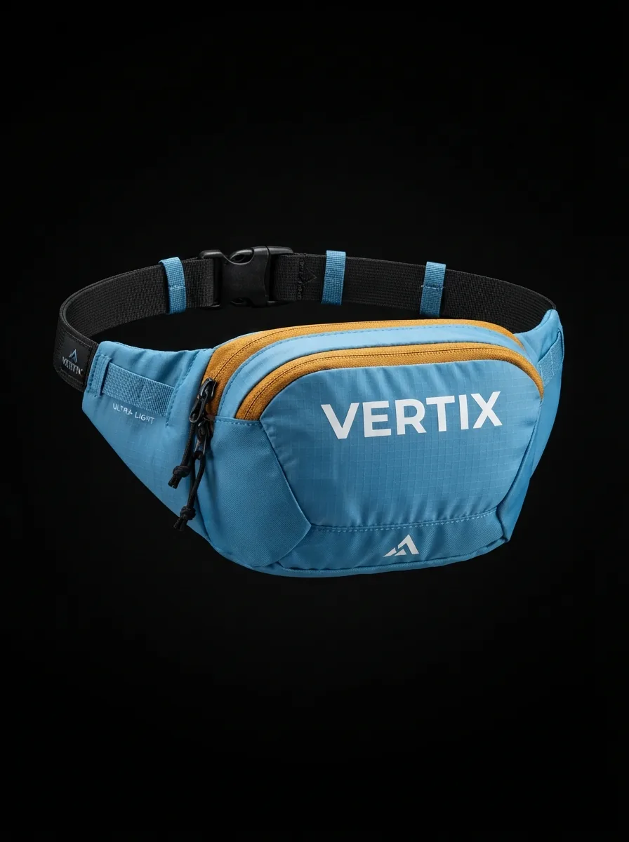 Sky and Amber Waist Pack custom sports bag product shot