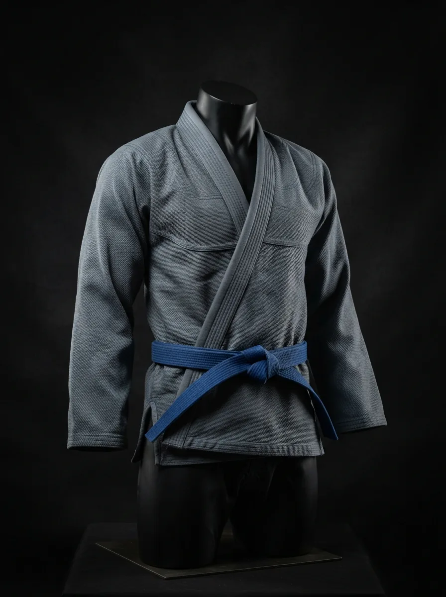 Slate Grey Gi custom BJJ uniform on a mannequin
