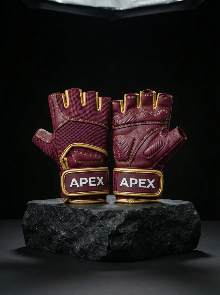 Burgundy Workout Glove custom sports gloves product shot