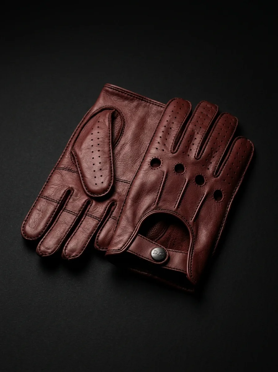 Oxblood Driving Glove custom sports gloves product shot