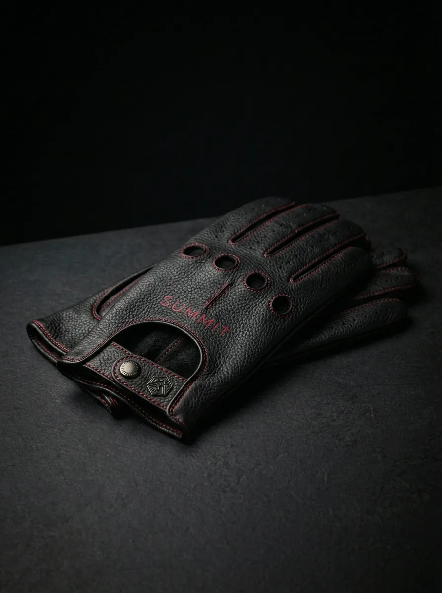 Black Driving Glove custom sports gloves product shot