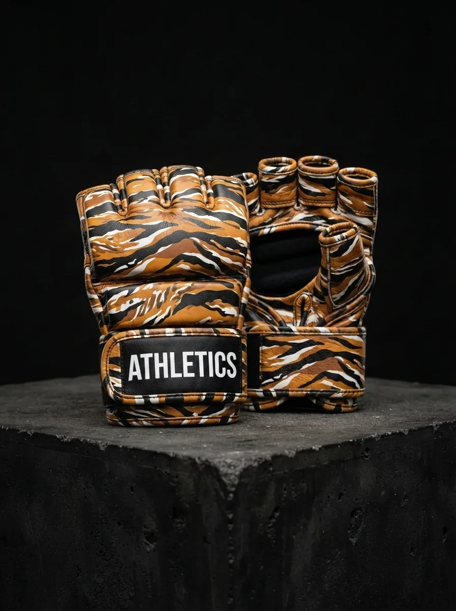 Tiger Stripe MMA Glove custom sports gloves product shot