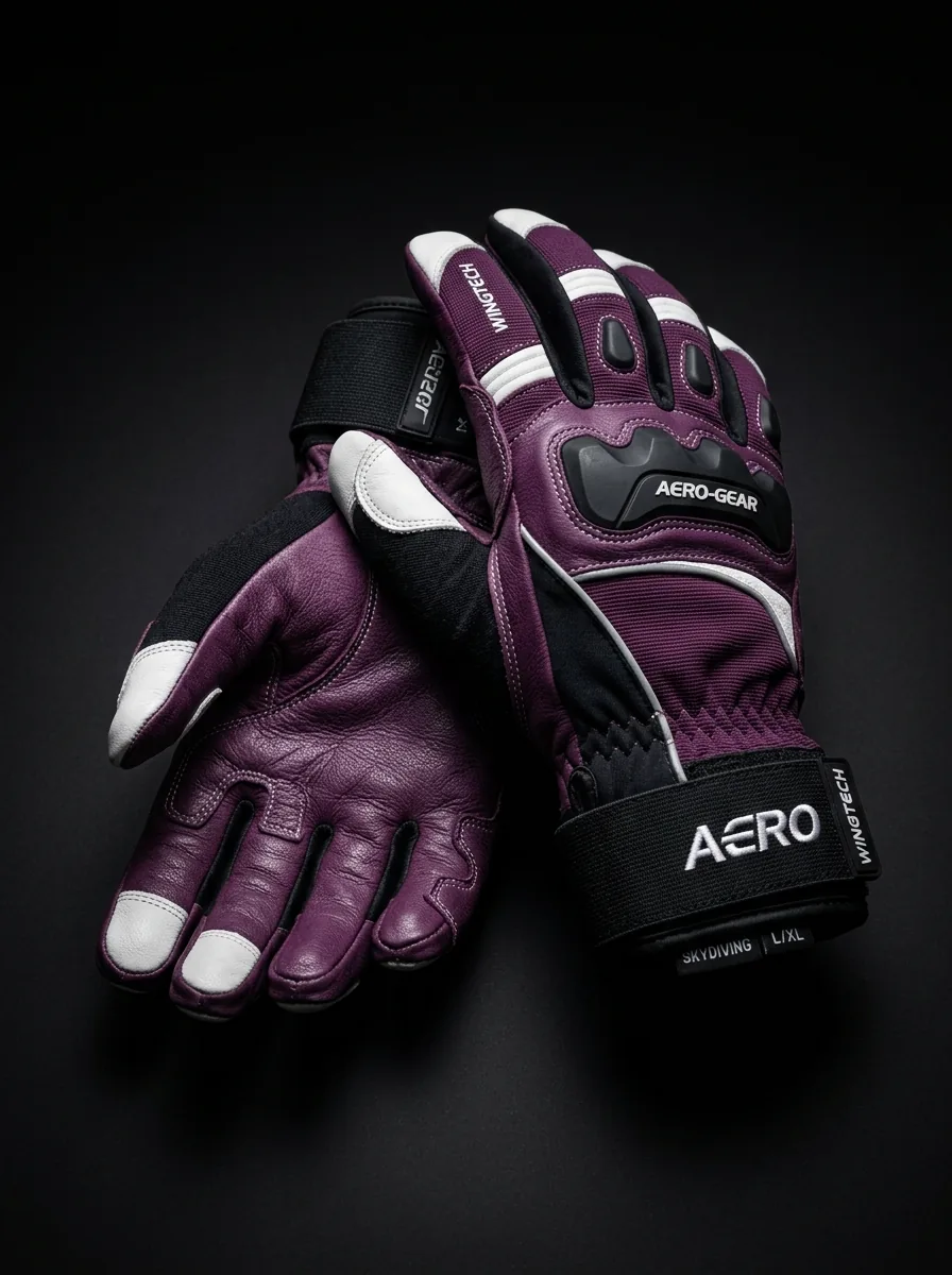 Plum Skydiving Glove custom sports gloves product shot