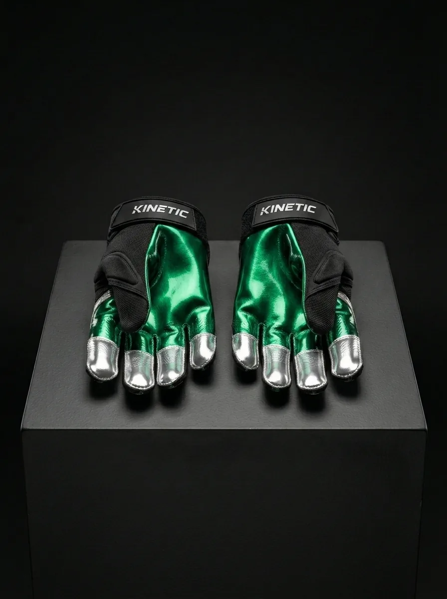 Emerald Chrome Sport Glove custom sports gloves product shot