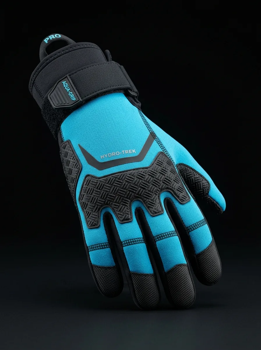 Cyan Rafting Glove custom sports gloves product shot