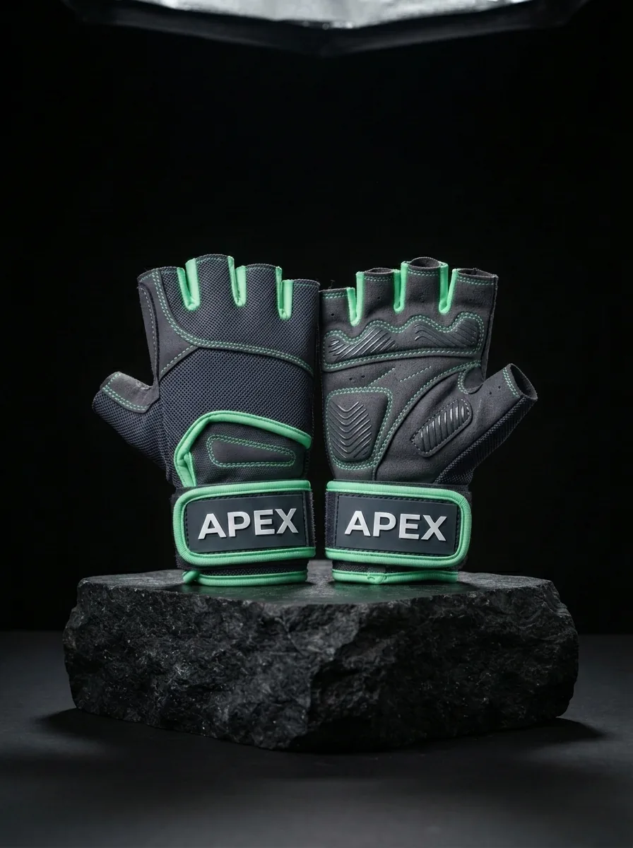 Green Workout Glove custom sports gloves product shot