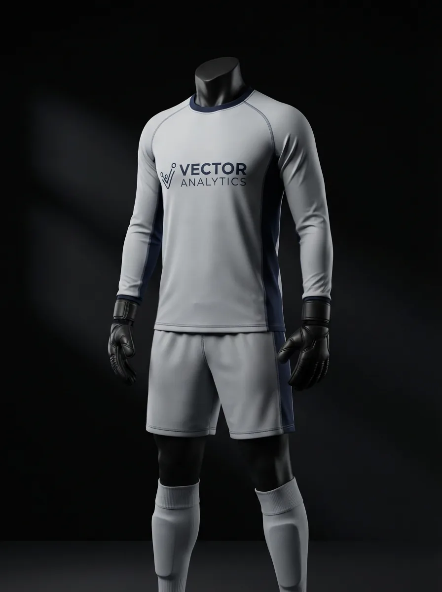 Stone Grey custom goalkeeper kit on a mannequin