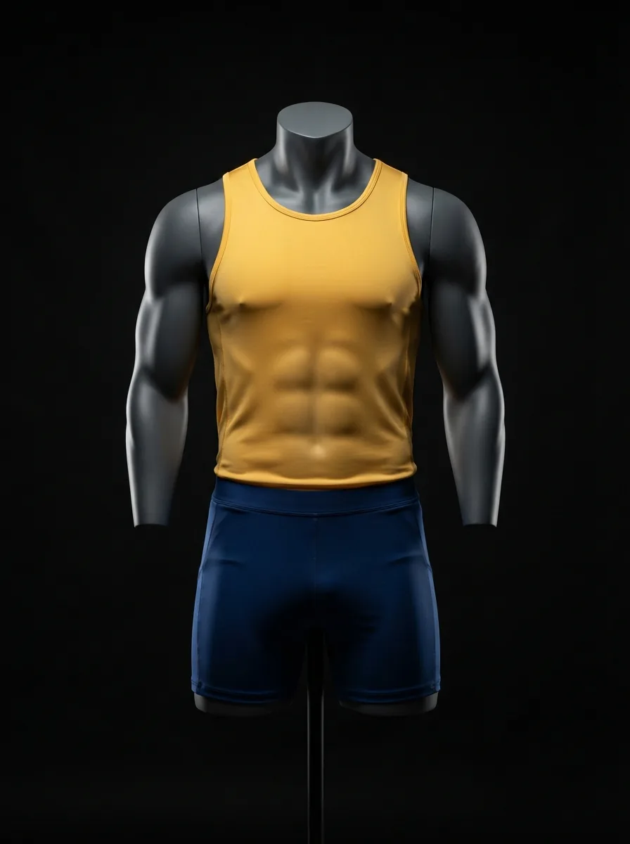 Amber Tank Set custom gym and training apparel on a mannequin
