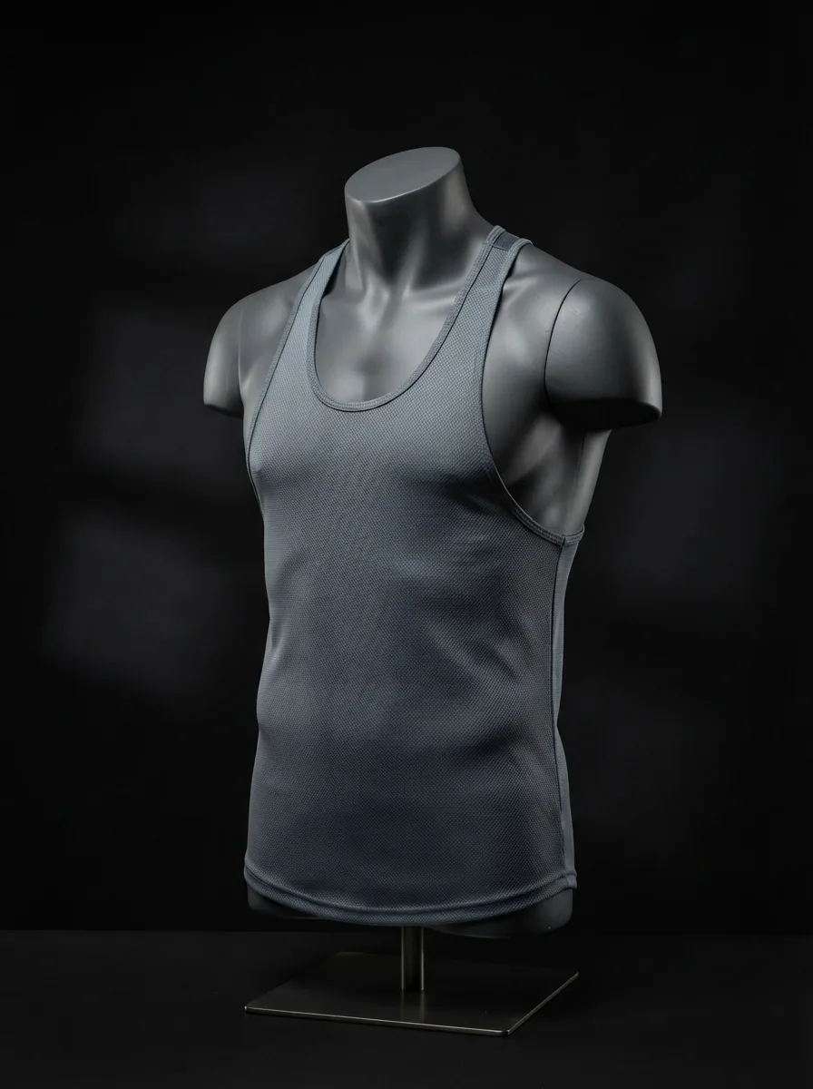 Slate Tank custom gym and training apparel on a mannequin