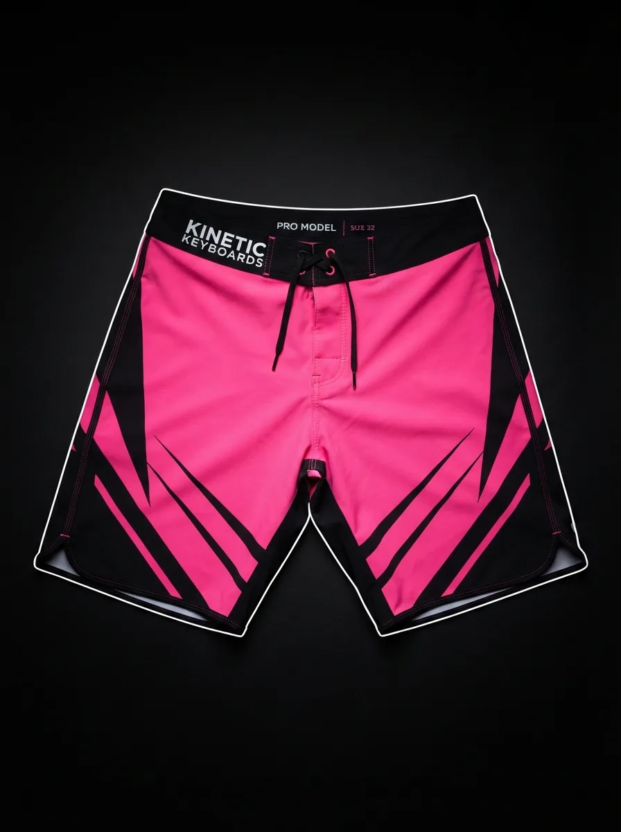 Magenta Fight Shorts custom MMA fightwear product shot