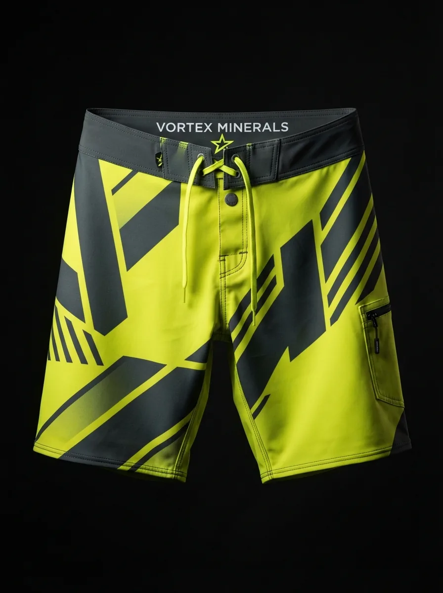 Volt Geometric Shorts custom MMA fightwear product shot