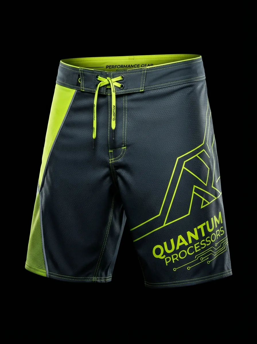 Volt Quantum Board Shorts custom MMA fightwear product shot