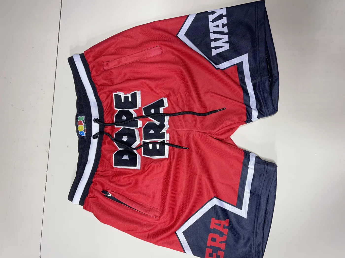 Red Court Shorts custom basketball uniform design