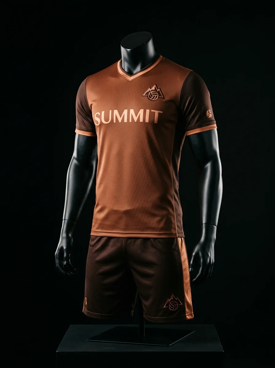 Copper Summit custom volleyball uniform mannequin mockup