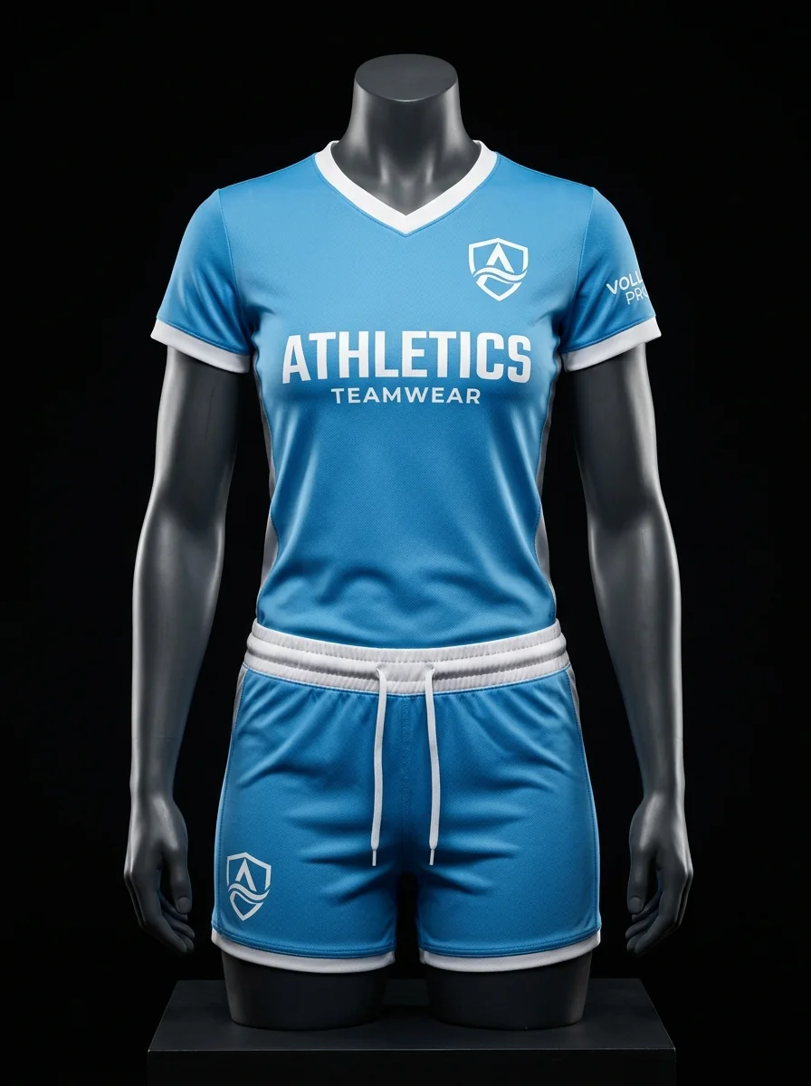 Sky Teamwear custom volleyball uniform mannequin mockup