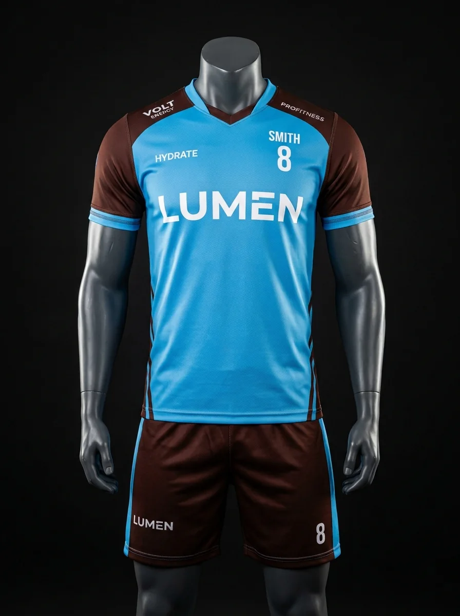 Cyan Cocoa custom volleyball uniform mannequin mockup