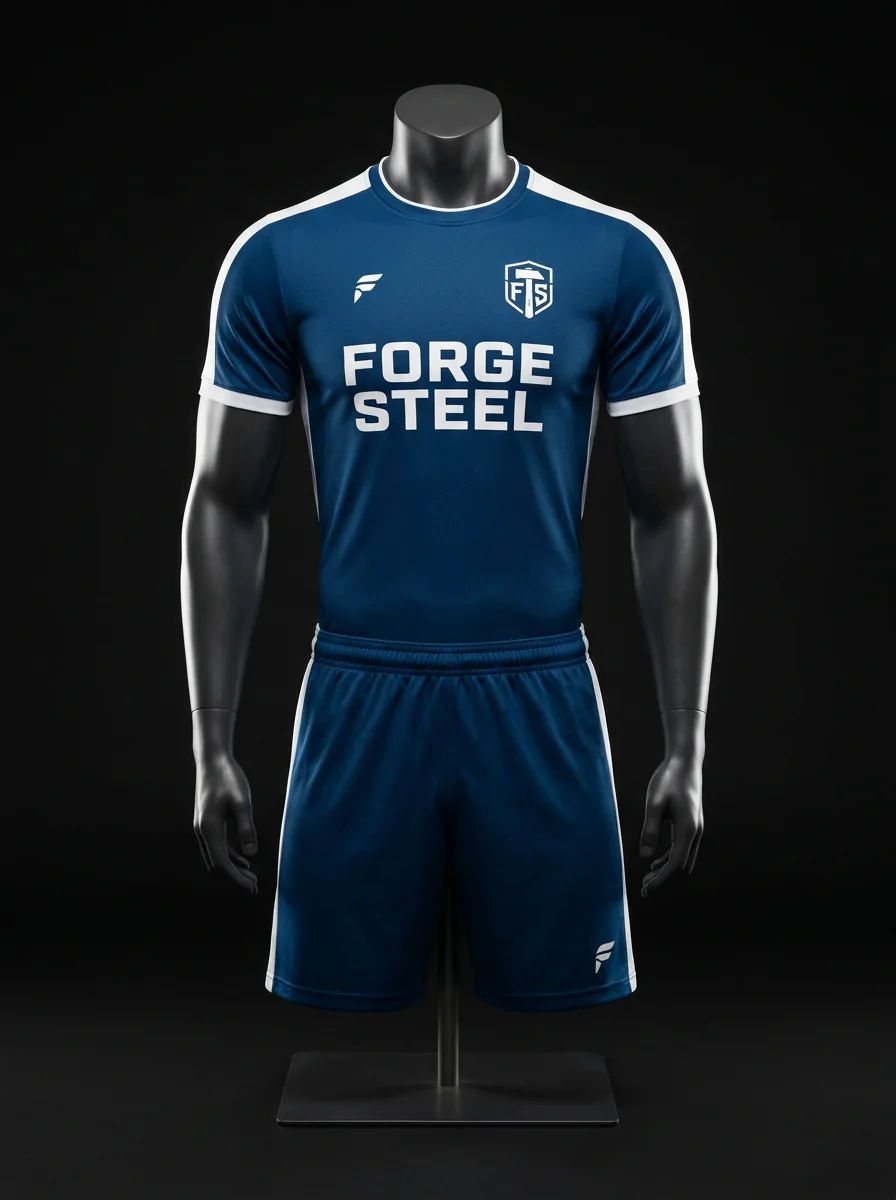 Forge Navy custom volleyball uniform mannequin mockup